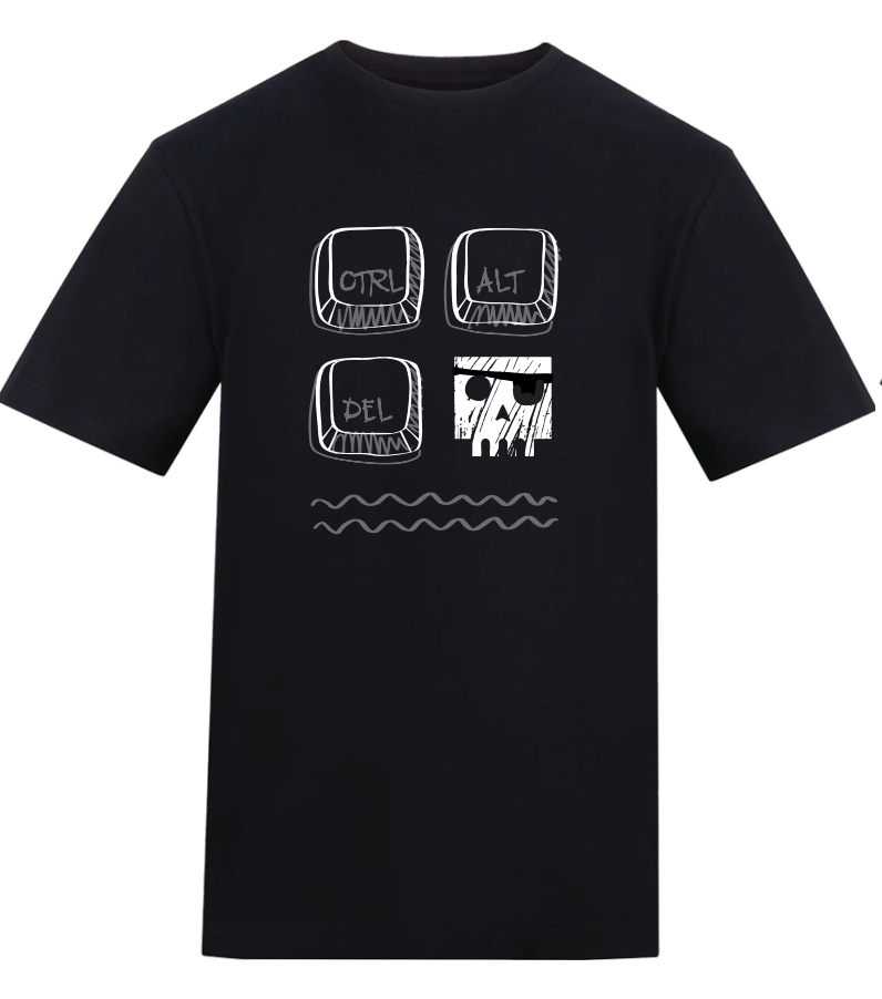ADULT t-shirt CTRL ALT DEL