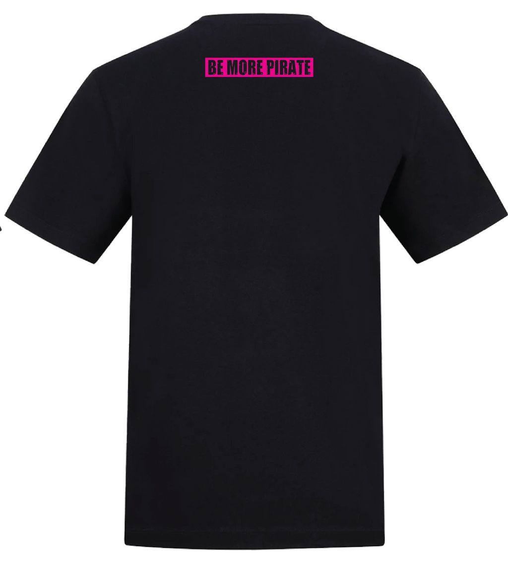 ADULT t-shirt with pink flag