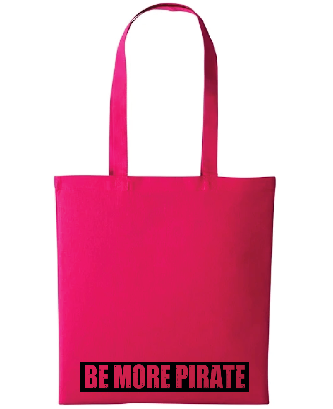 Be More Pirate pink tote