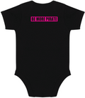 Baby grow black Be More Pirate logo