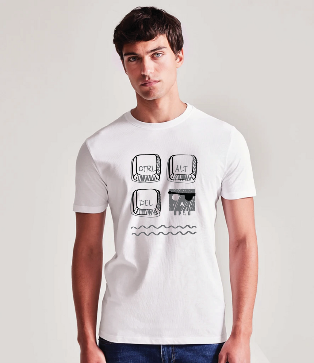 ADULT t-shirt CTRL ALT DEL